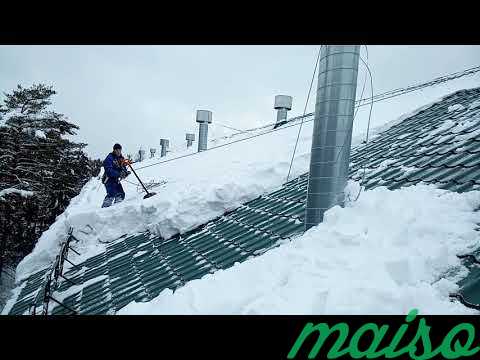 Очистка крыш от снега и наледи альпинистами в Москве. Фото 1