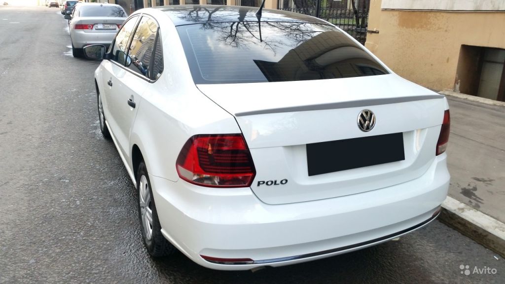 Лип спойлер Volkswagen Polo