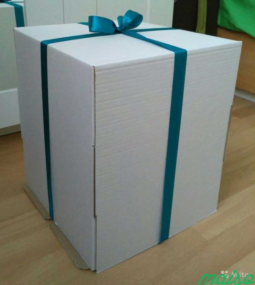Коробка для торта высокая 29x29x35 см в Москве. Фото 3