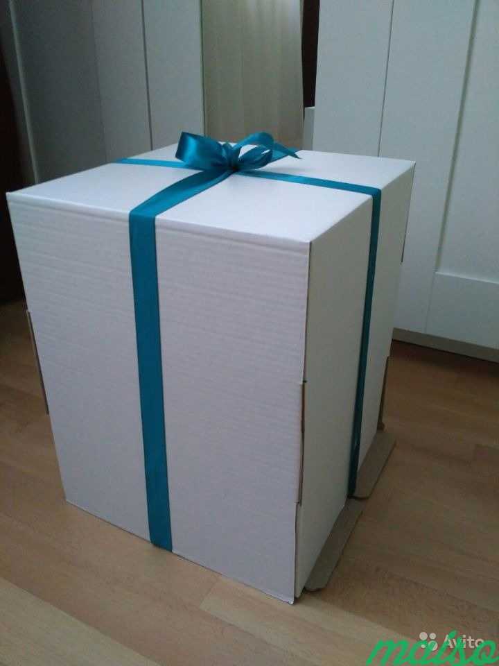 Коробка для торта высокая 29x29x35 см в Москве. Фото 1