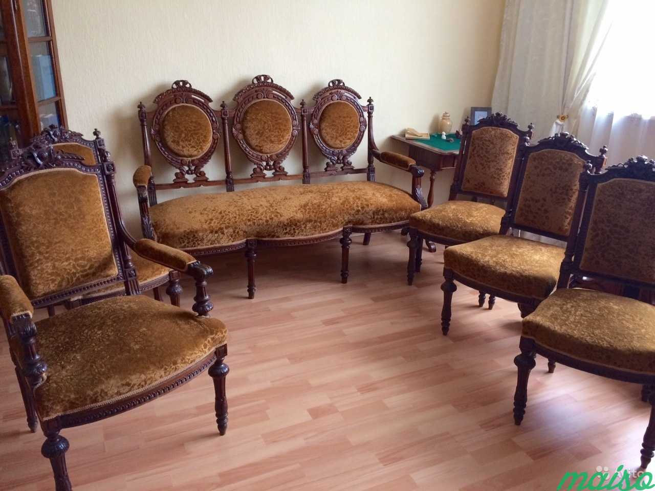 Диван+4стула+кресло (антиквариат) в Москве. Фото 1