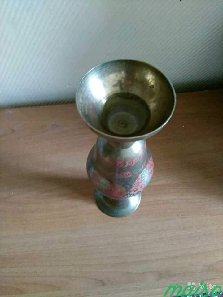 Медная декоративная ваза Индия в Москве. Фото 4