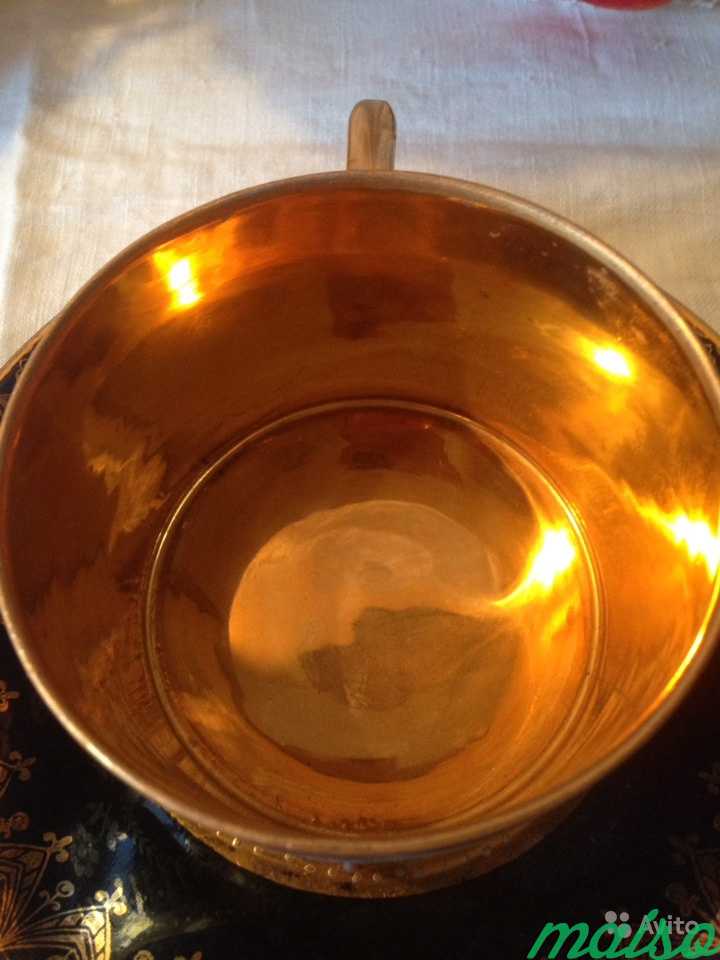 Чашка чайная пара германия золото в Москве. Фото 2