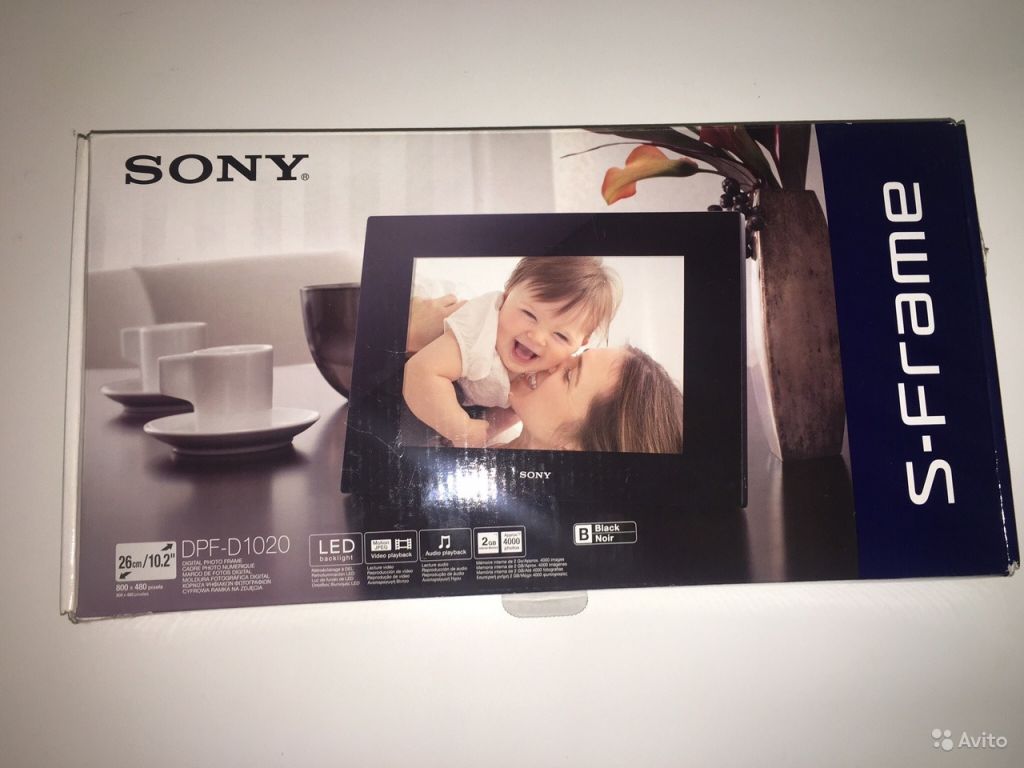 Фоторамка Sony S-Frame DPF-D1020 в Москве. Фото 1