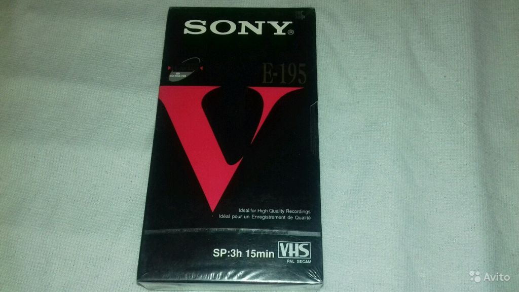 VHS кассеты Sony E 240 DX, E 195 (Новые) в Москве. Фото 1