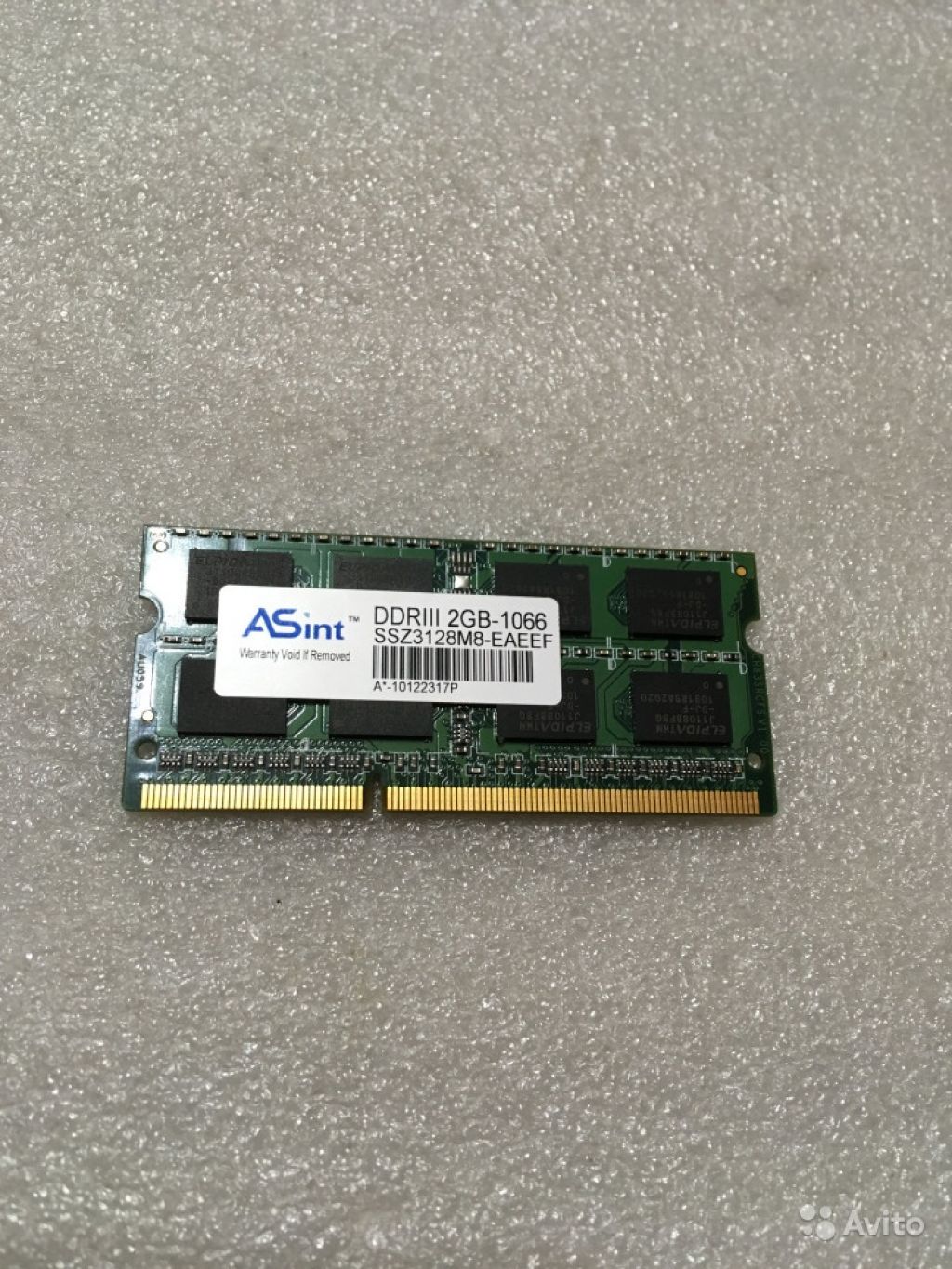 ASint DDR3 2GB-1066 SSZ3128M8-Оперативная память в Москве. Фото 1