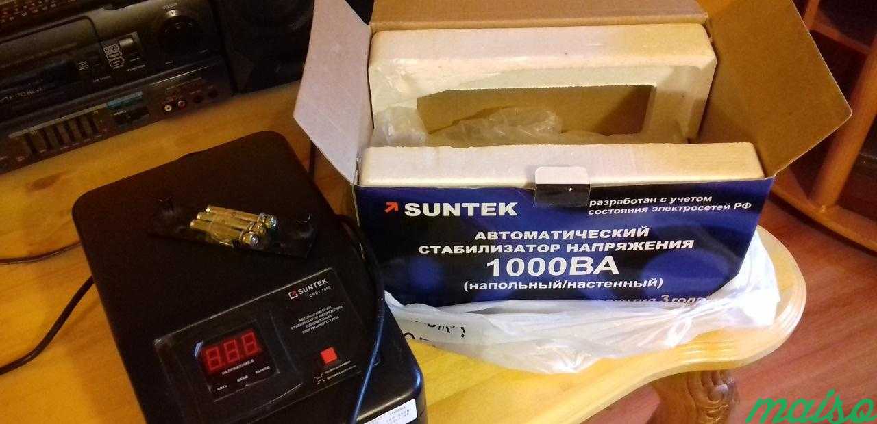 Стабилизатор напряжения suntek 1000BA в Москве. Фото 1