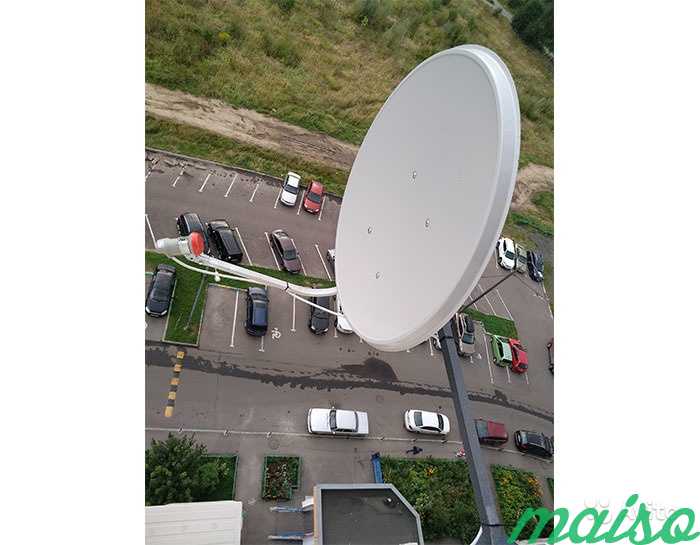 Установка спутниковых антенн Триколор, НТВ эфирные в Москве. Фото 5