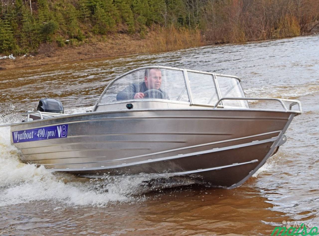 Новый алюминиевый катер Wyatboat 490 Pro в Санкт-Петербурге. Фото 6