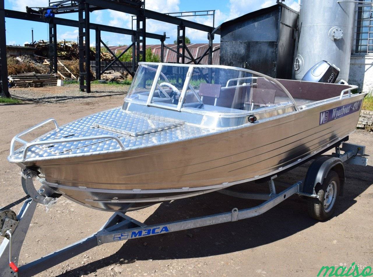Новый алюминиевый катер Wyatboat 490 Pro в Санкт-Петербурге. Фото 11