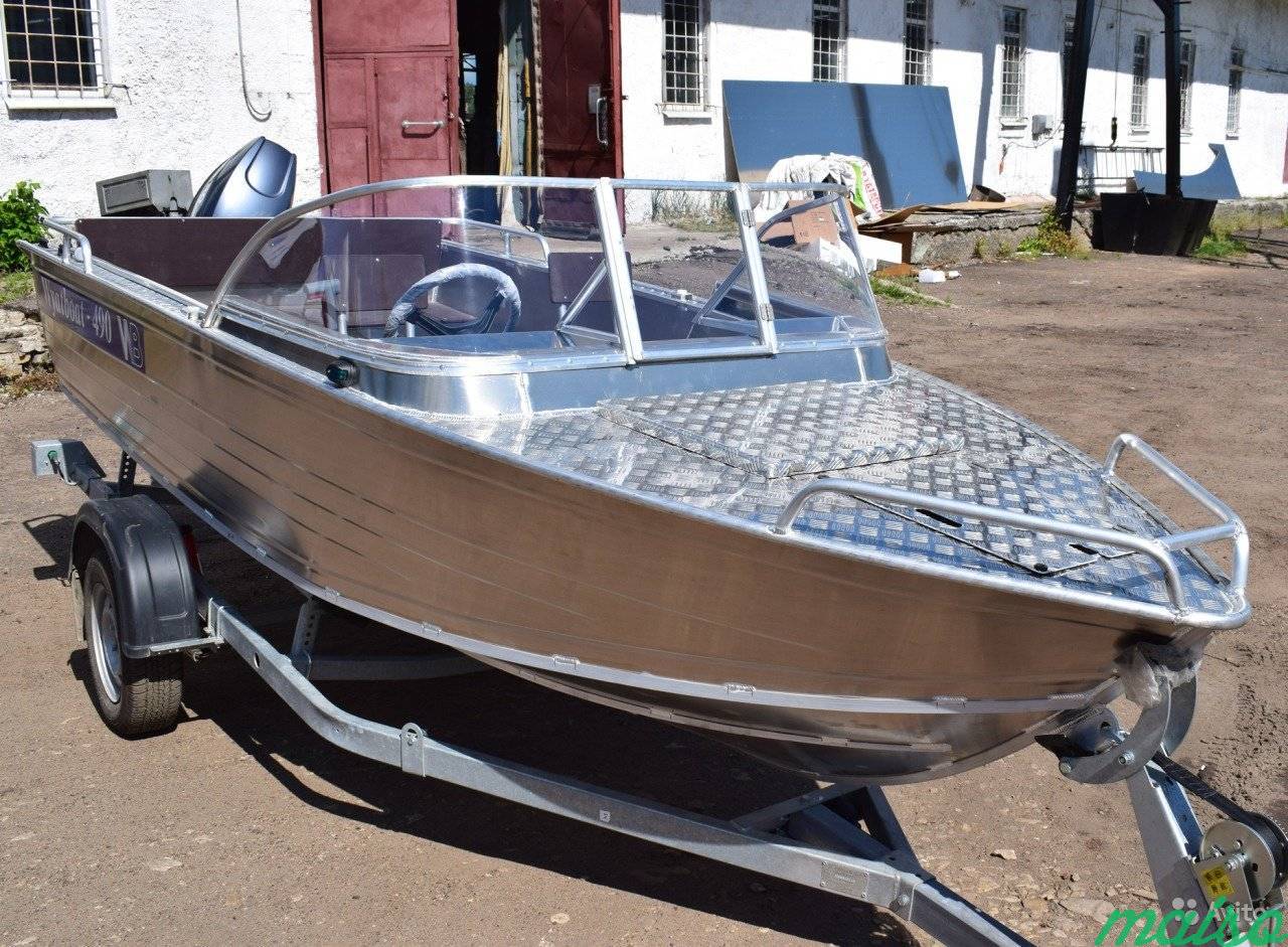 Новый алюминиевый катер Wyatboat 490 Pro в Санкт-Петербурге. Фото 12