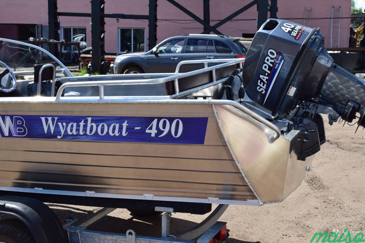 Новый алюминиевый катер Wyatboat 490 Pro в Санкт-Петербурге. Фото 16