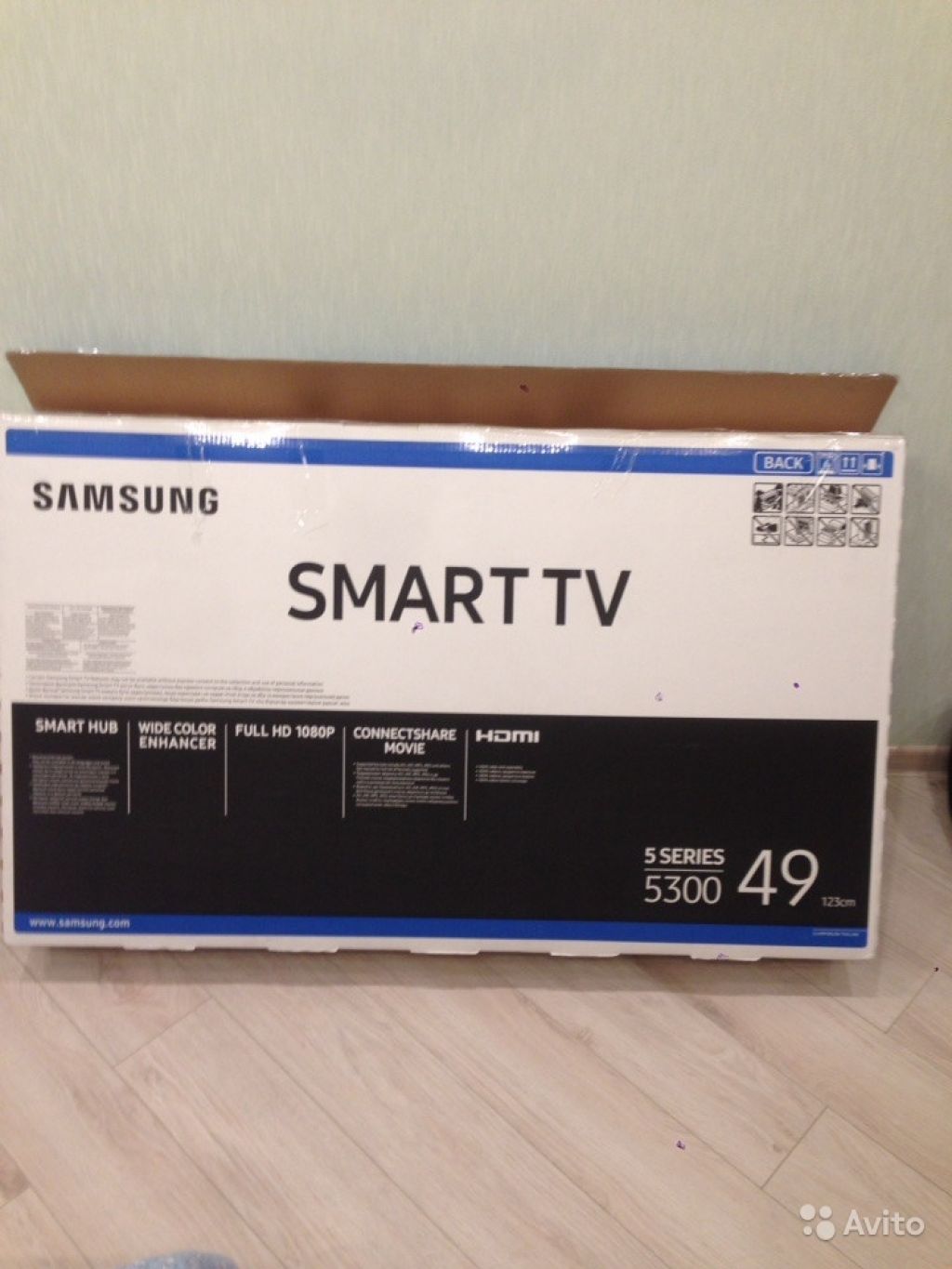 Телевизор SAMSUNG 5300 Smart 49 разбит экран в Москве. Фото 1