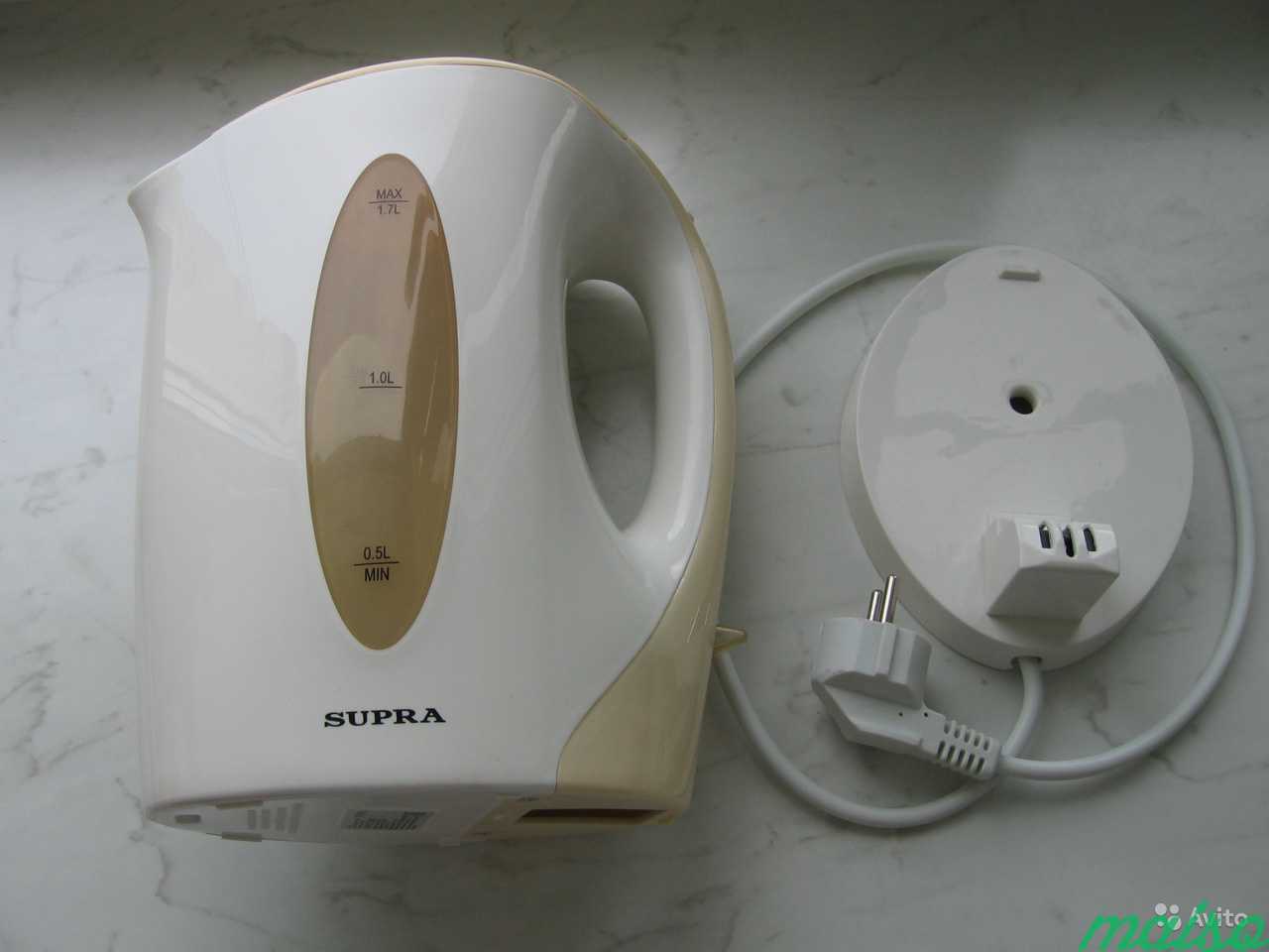 Чайник электрический Supra 1,7 л б/у в Москве. Фото 2