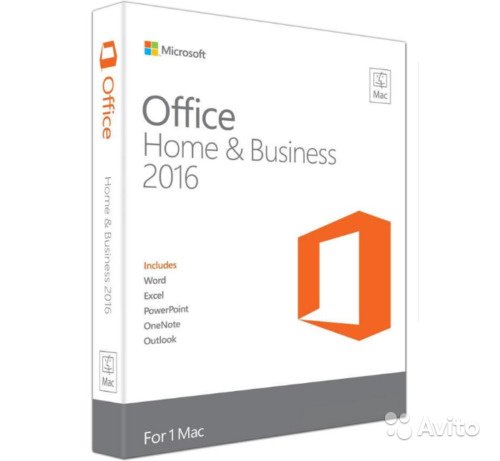 Microsoft MS Office Home and Business 2016 for Mac в Москве. Фото 1