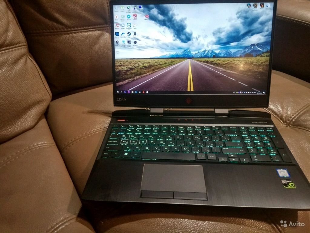Игровой ноутбук HP Omen GTX 1070, I7-8750H, 32GB в Москве. Фото 1