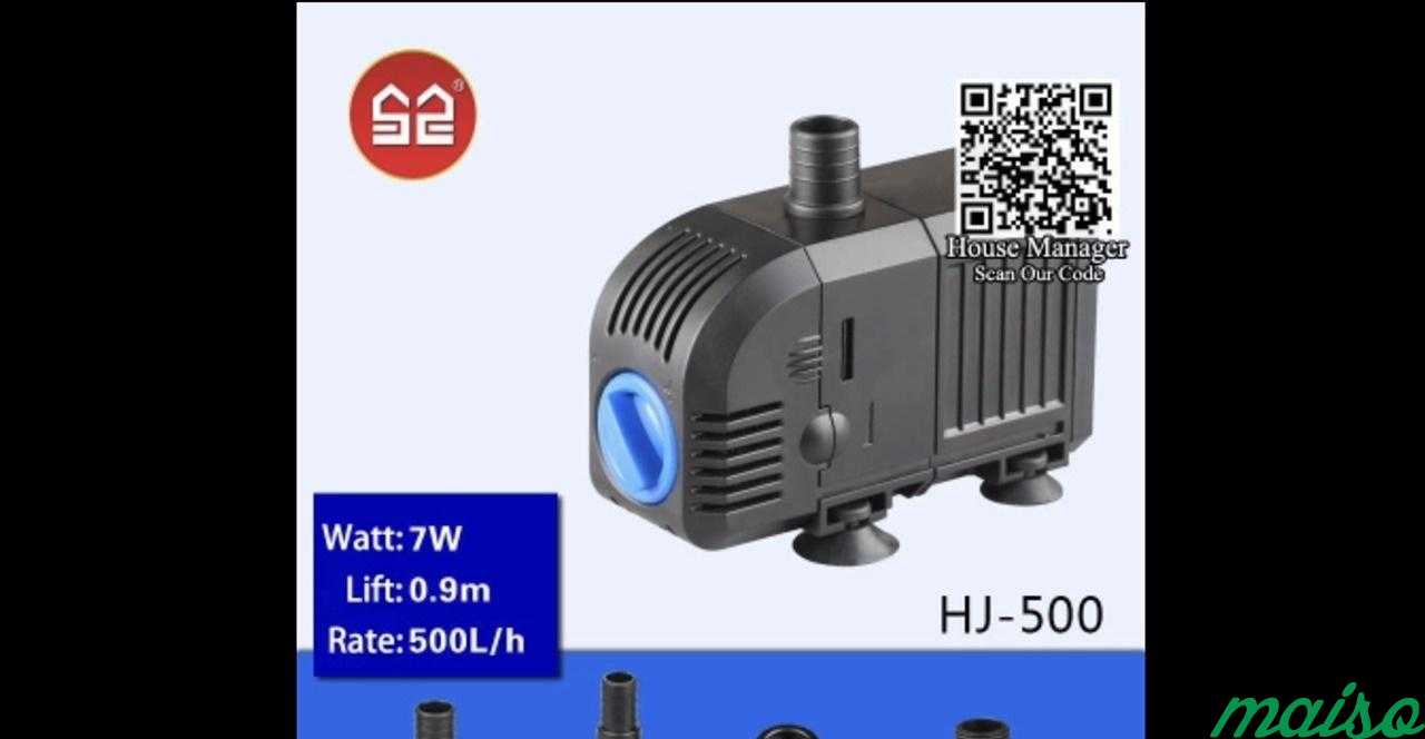 Регулируемый водяной насос для аквариума, 7w в Москве. Фото 1
