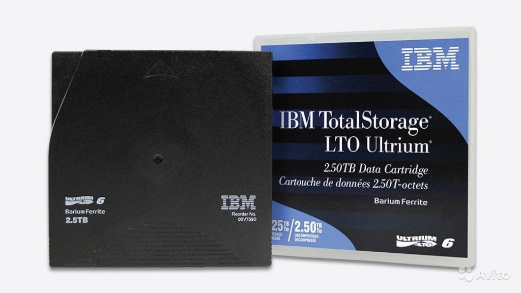 Ленточные картриджи LTO-6 (Ultrium 6) IBM в Москве. Фото 1