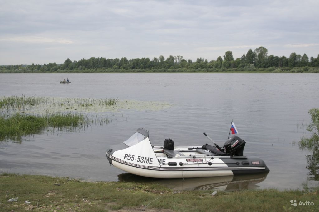 Лодка касатка 385-марин с мотором suzuki-DF20A в Москве. Фото 1