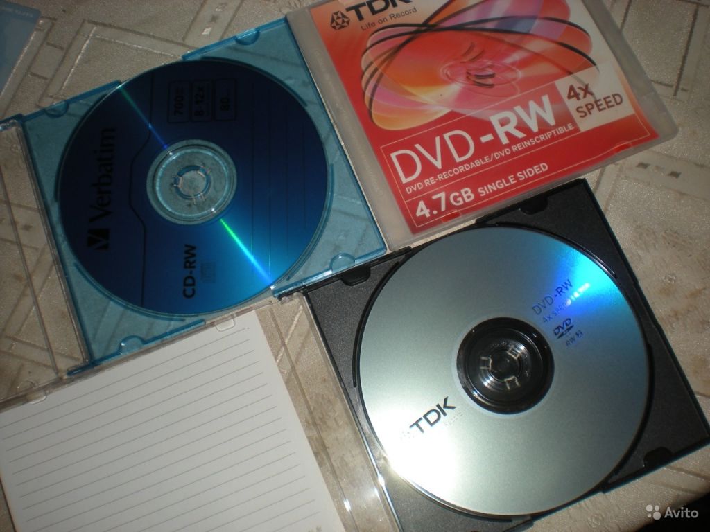 Перезаписываемые диски DVD-RW, CD-RW в Москве. Фото 1