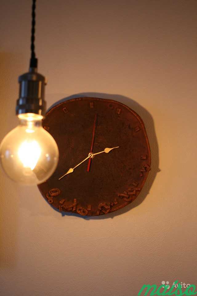 Часы из керамики ручной работы Уставшее время в Москве. Фото 6