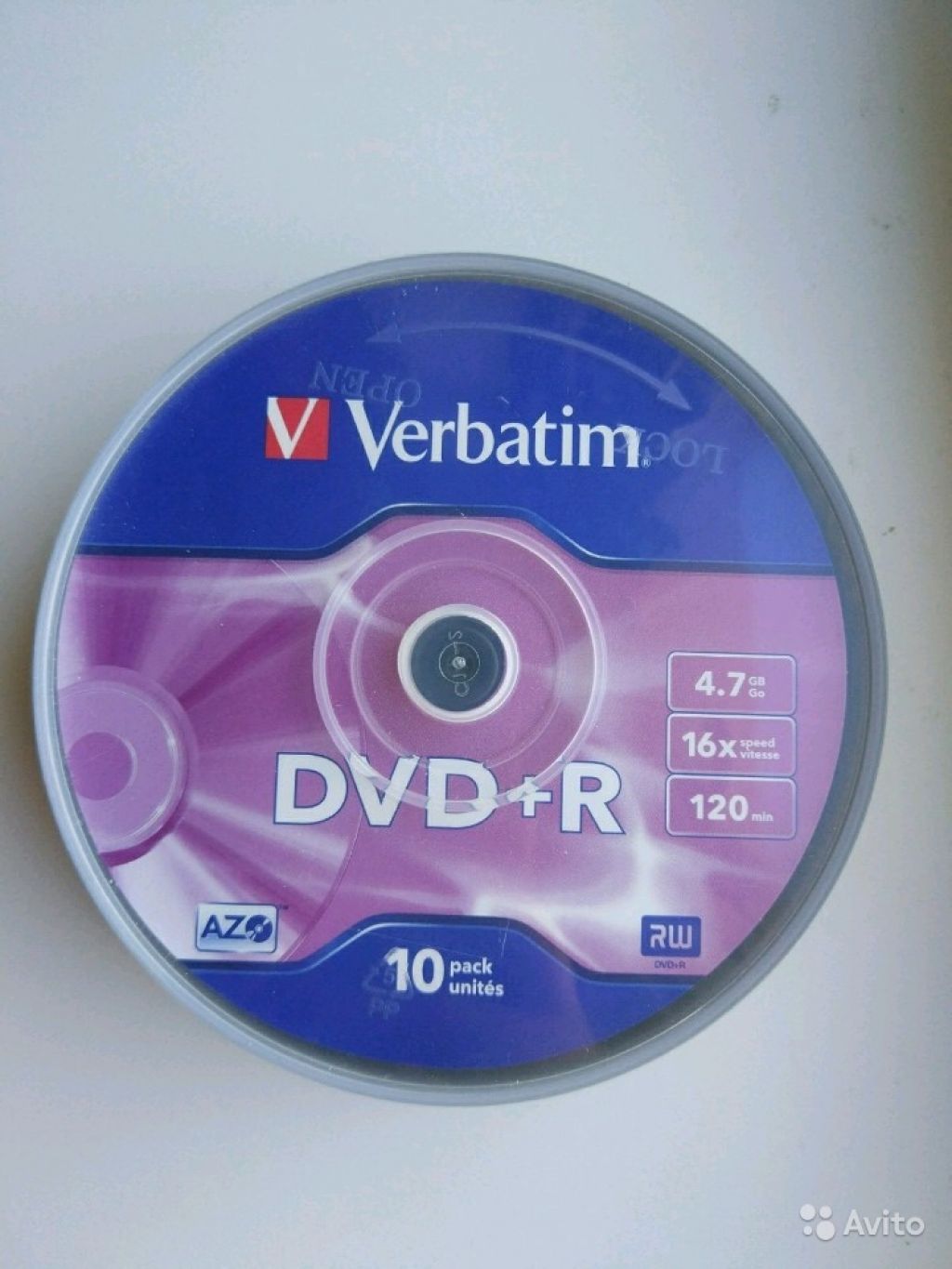Verbatim DVD+R 10 штук новые в Москве. Фото 1