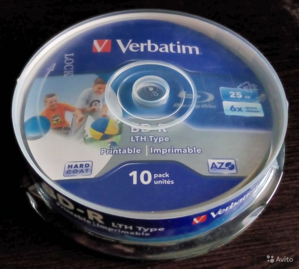 Коробка Verbatim BD-R дисков (10 штук) в Москве. Фото 1