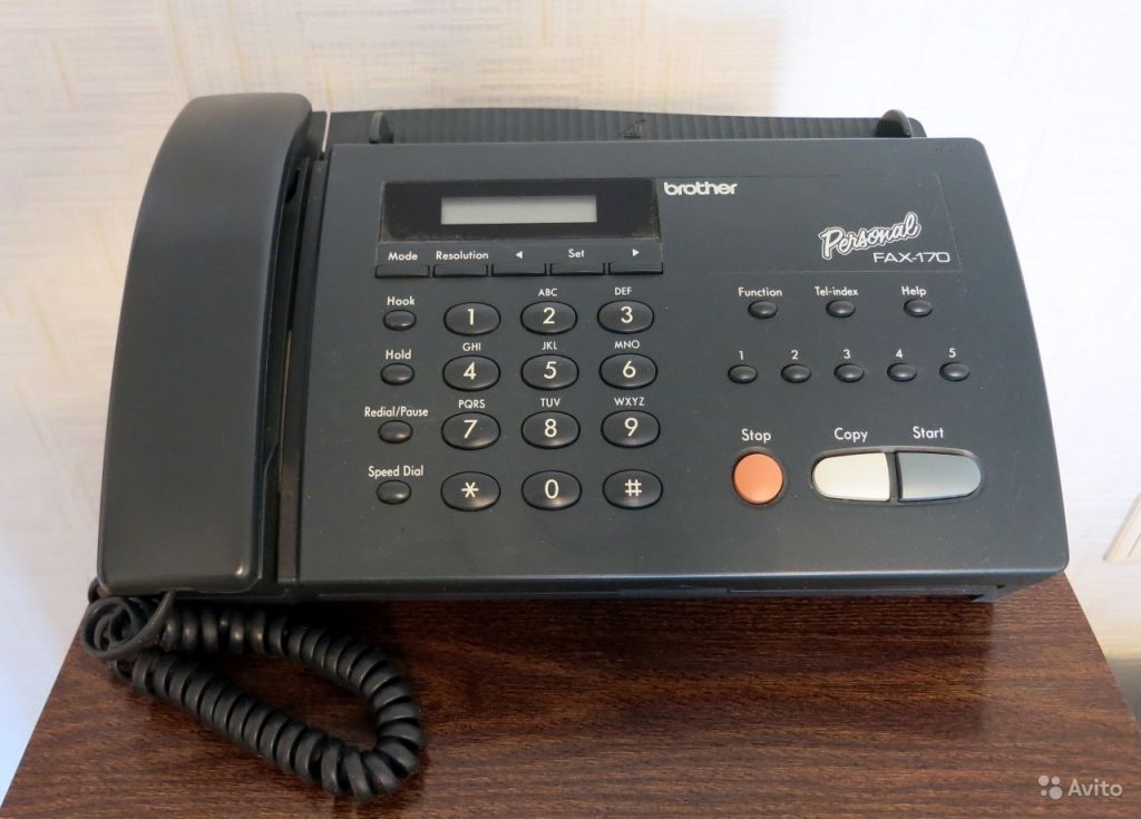 Телефон-факс brother FAX-170 факсимильный аппарат в Москве. Фото 1