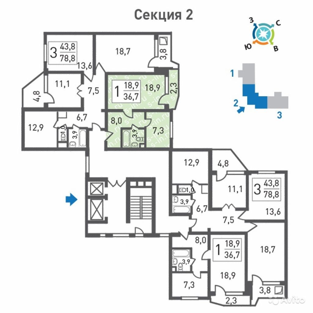 Продам квартиру 1-к квартира 38.6 м² на 15 этаже 17-этажного панельного дома в Москве. Фото 1