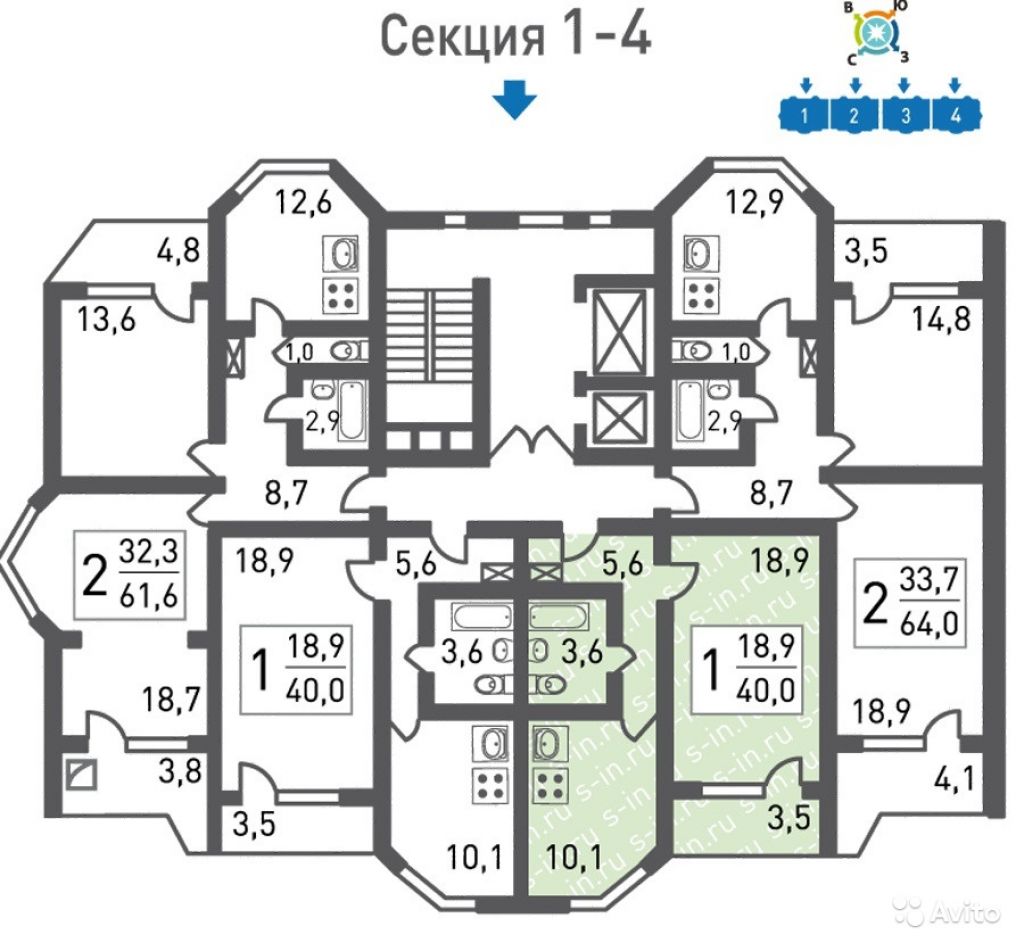 Продам квартиру в новостройке ЖК «Некрасовка» , Корпус 2а (Кв. 6) 1-к квартира 40 м² на 2 этаже 17-этажного панельного дома , тип участия: ДДУ в Москве. Фото 1