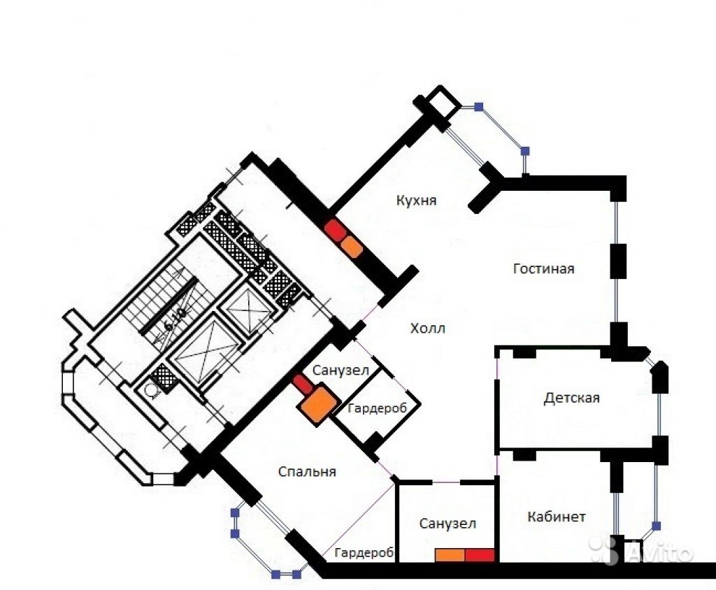 Продам квартиру 4-к квартира 187 м² на 14 этаже 17-этажного монолитного дома в Москве. Фото 1