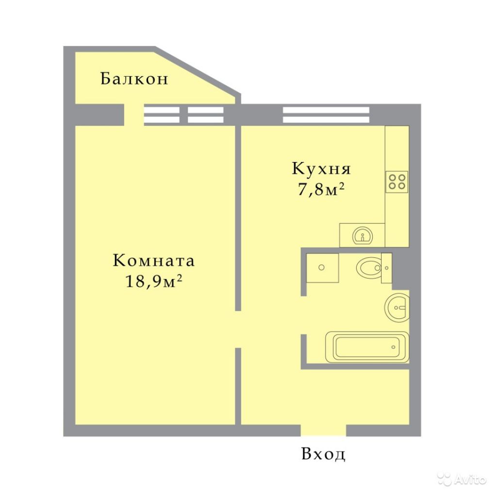 Продам квартиру 1-к квартира 40 м² на 8 этаже 17-этажного панельного дома в Москве. Фото 1