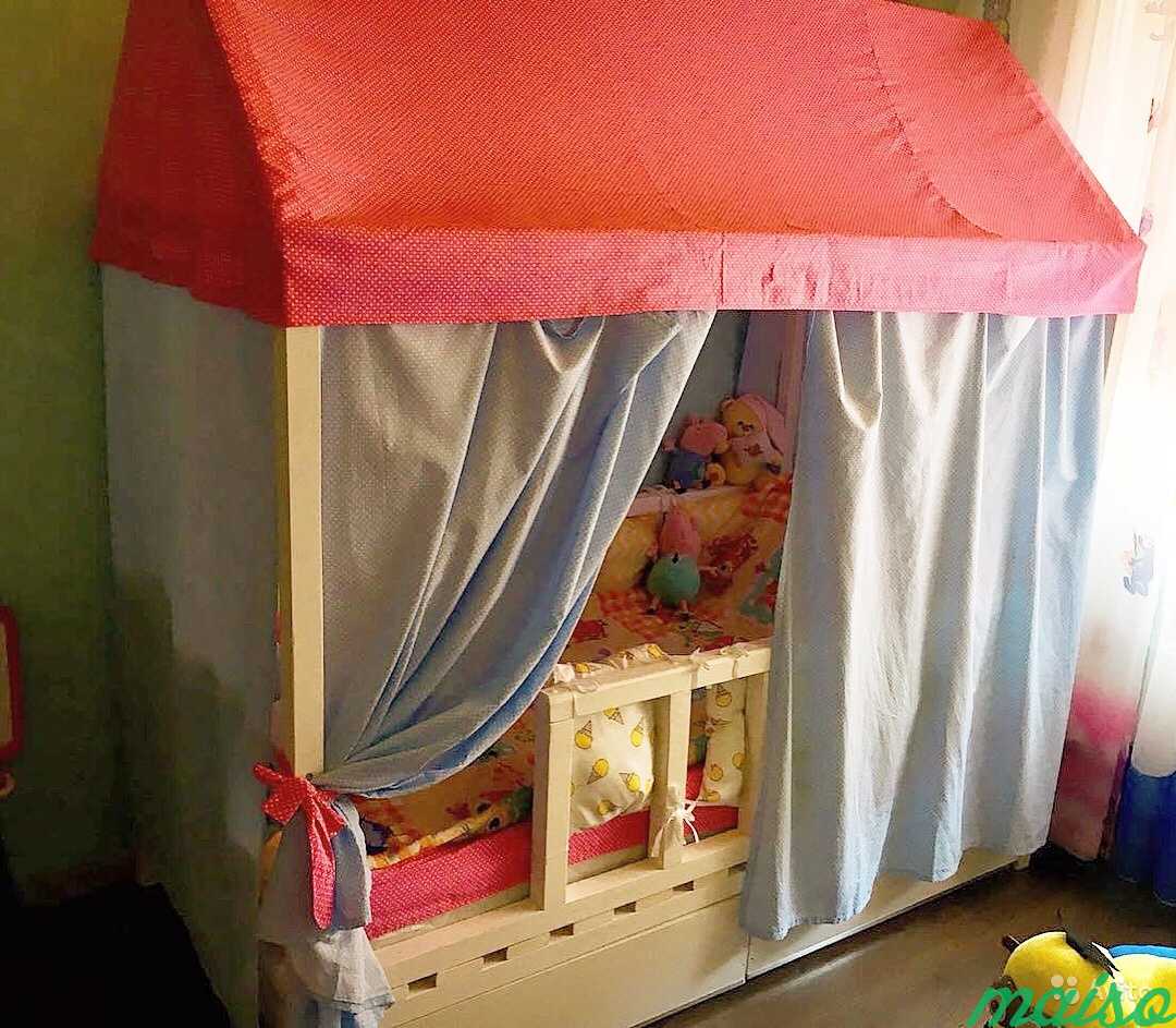 Текстиль для Кроватки-домик, детское постельное бе в Москве. Фото 3