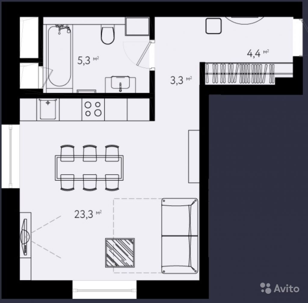 Продам квартиру в новостройке Квартал «Only» (Онли) (Апартаменты) , Секция B, C, D, E Студия 38 м² на 5 этаже 16-этажного монолитного дома , тип участия: ДДУ в Москве. Фото 1