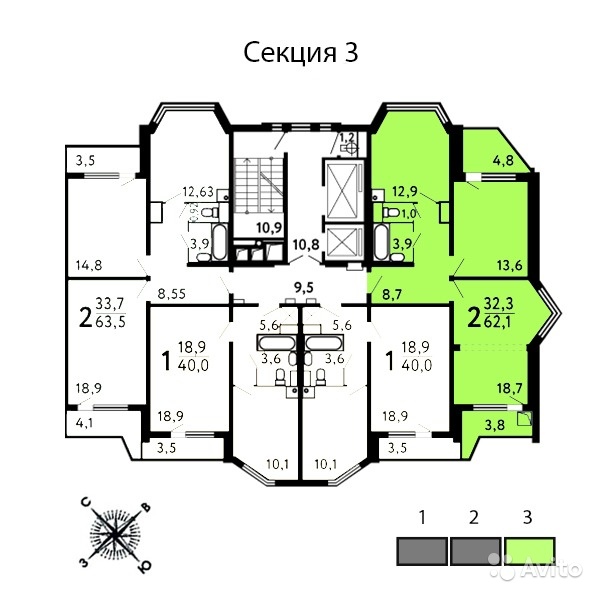 Карта продаж квартир в москве