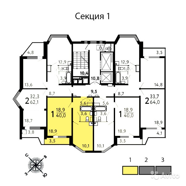 Продам квартиру в новостройке ЖК «Некрасовка» , Корпус 4 (Кв. 6) 1-к квартира 40 м² на 10 этаже 17-этажного панельного дома , тип участия: ДДУ в Москве. Фото 1