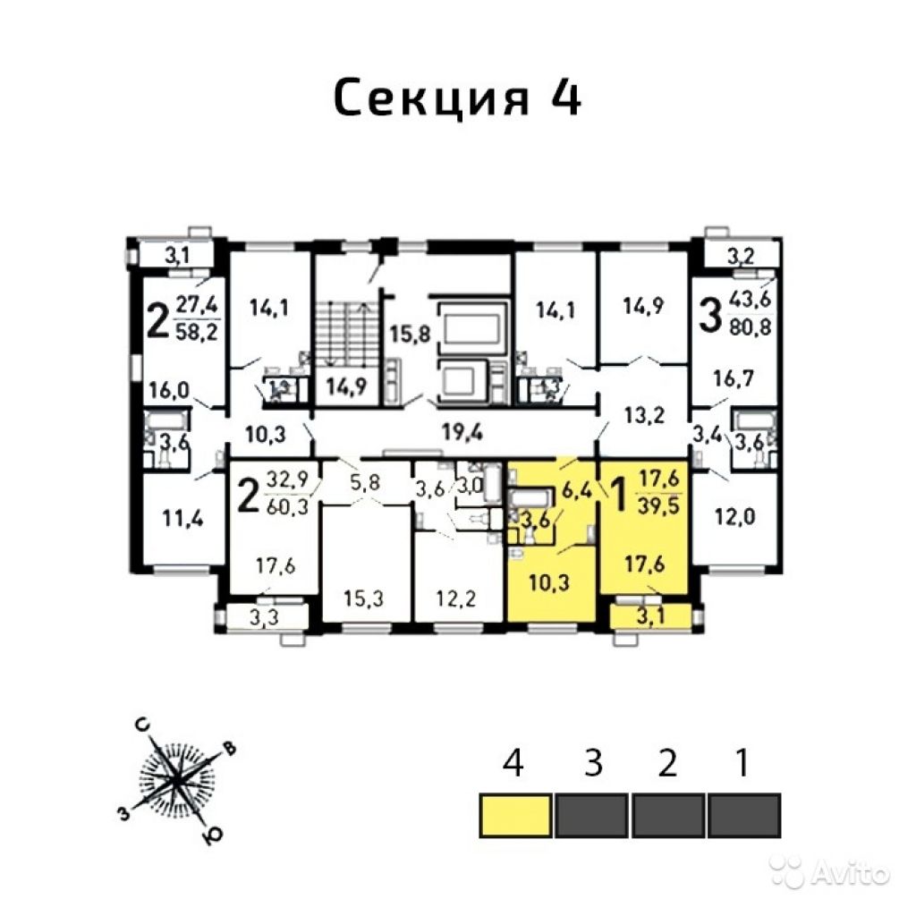Продам квартиру в новостройке ЖК «Некрасовка» , Корпус 4г (Кв. 13А, Б) 1-к квартира 39.9 м² на 15 этаже 17-этажного панельного дома , тип участия: ДДУ в Москве. Фото 1