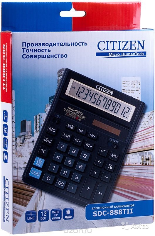 Продам Настольный калькулятор Citizen SDC-888TII в Москве. Фото 1