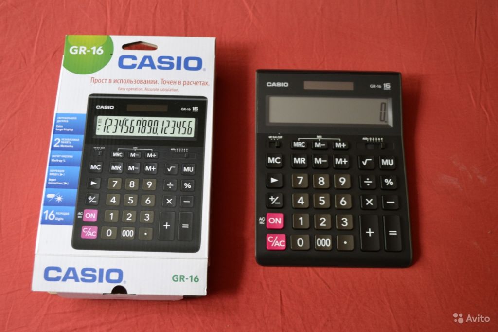Калькулятор casio GR-16 в Москве. Фото 1