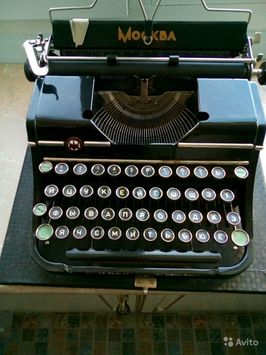 Пишущая машинка Москва, модель 4. Продажа в 1956г в Москве. Фото 1
