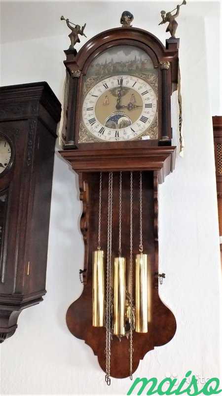Часы настенные старинные Christiaan Huygens 160 см в Москве. Фото 3