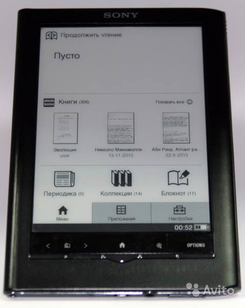 Электронная книга Sony PRS-650 touch, черная в Москве. Фото 1