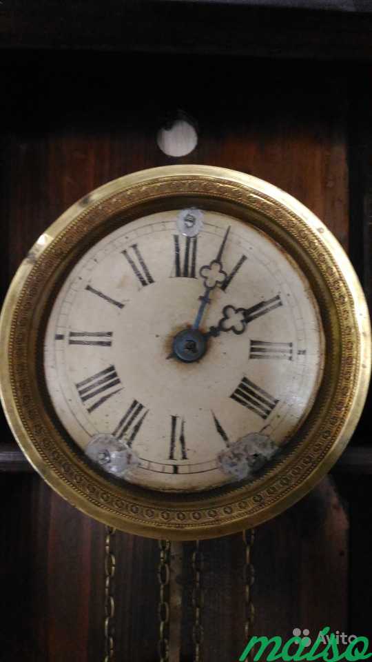 Старинные гиревые часы с боем фабрики Платова в Москве. Фото 5