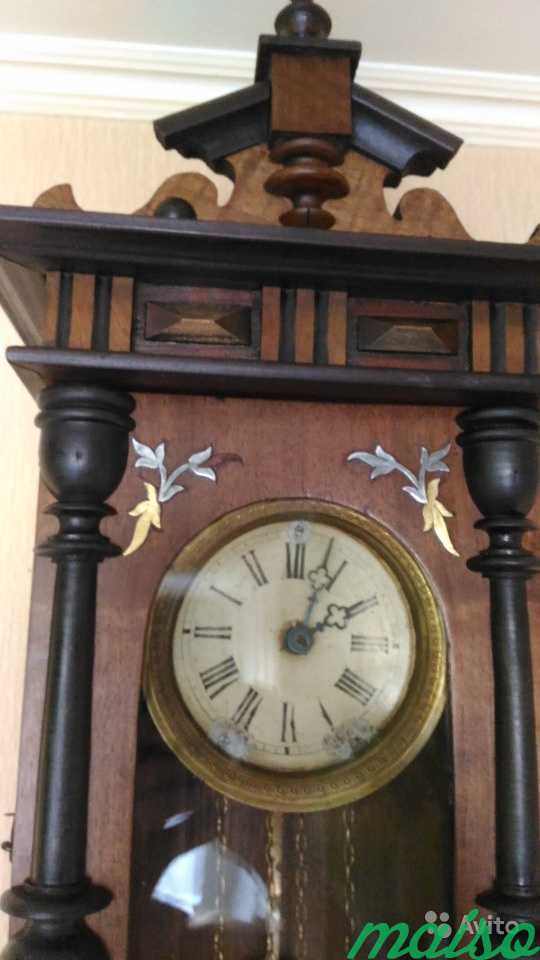 Старинные гиревые часы с боем фабрики Платова в Москве. Фото 3
