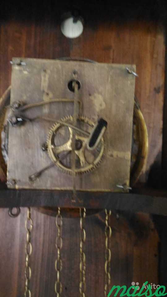 Старинные гиревые часы с боем фабрики Платова в Москве. Фото 8