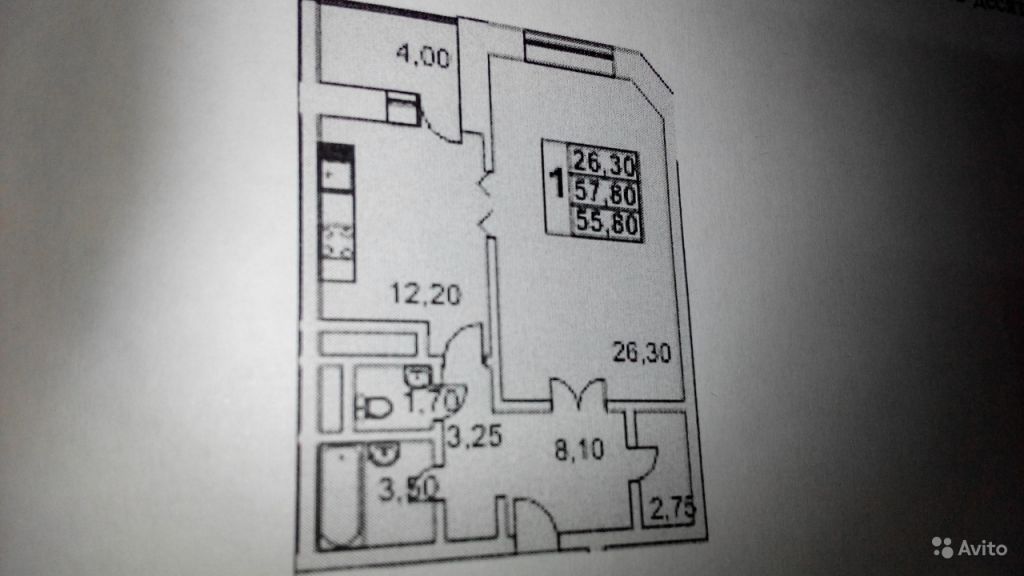 Продам квартиру 1-к квартира 56.2 м² на 6 этаже 15-этажного монолитного дома в Москве. Фото 1