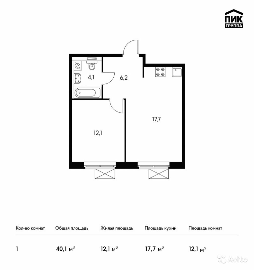 Продам квартиру в новостройке ЖК «Римского-Корсакова 11» , Корпус 6 1-к квартира 40.1 м² на 8 этаже 13-этажного панельного дома , тип участия: ДДУ в Москве. Фото 1