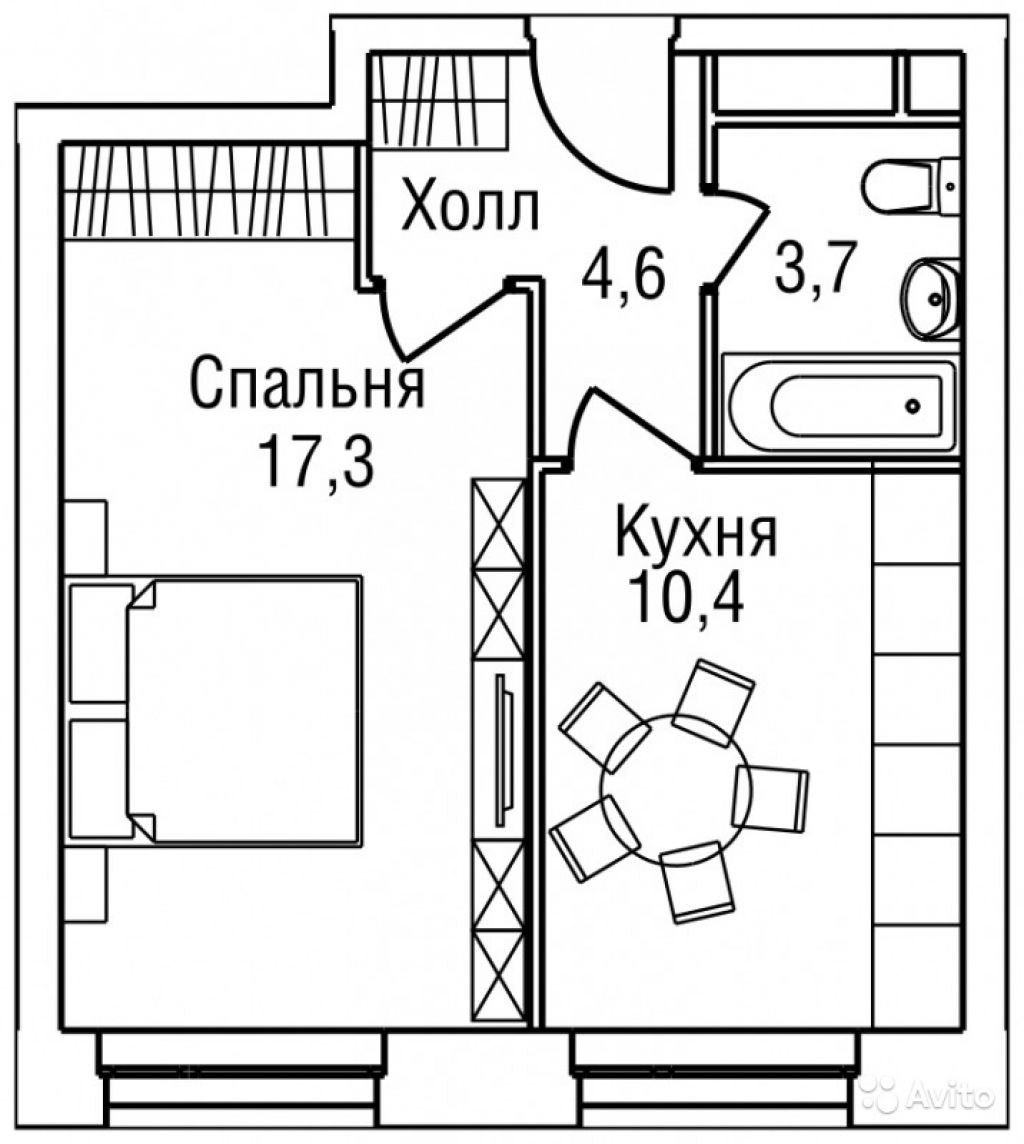 Продам квартиру в новостройке 1-к квартира 36 м² на 19 этаже 27-этажного монолитного дома в Москве. Фото 1