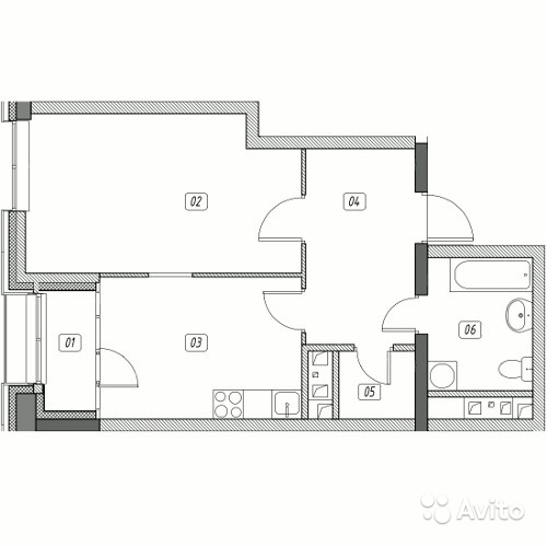 Продам квартиру в новостройке ЖК «Эталон-Сити» , Корпус 4. Очередь 2 1-к квартира 48 м² на 23 этаже 31-этажного монолитного дома , тип участия: ДДУ в Москве. Фото 1