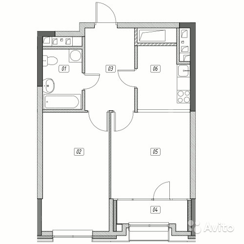 Продам квартиру в новостройке ЖК «Эталон-Сити» , Корпус 4. Очередь 2 2-к квартира 54 м² на 25 этаже 31-этажного монолитного дома , тип участия: ДДУ в Москве. Фото 1